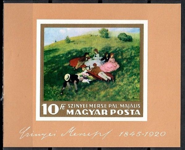 Znaczek Węgry 1966 Mi bl 56B Czyste **
