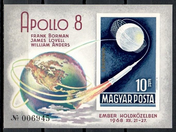 Znaczek Węgry 1969 Mi bl 68B Czyste **