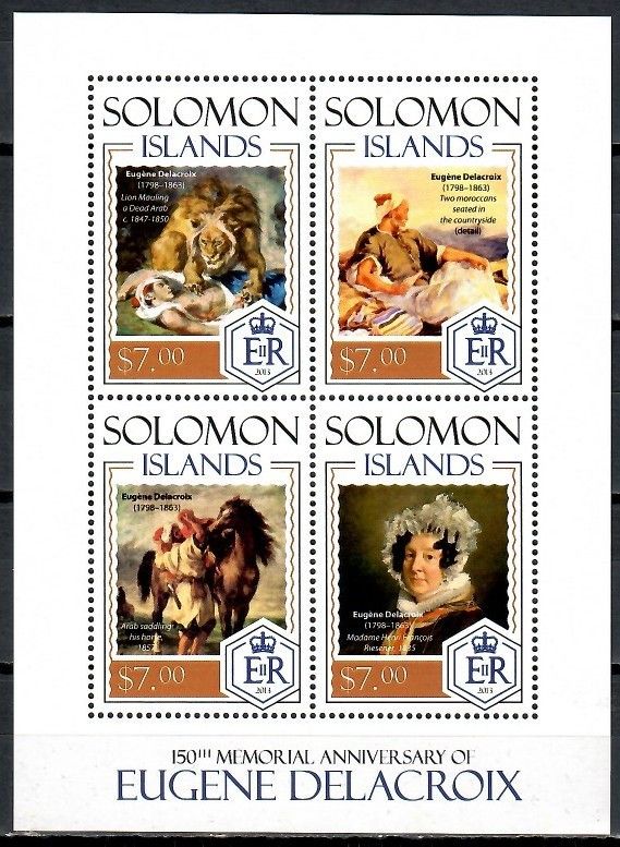 Znaczek Wyspy Salomona 2014 Mi ark 2452-2455 Czyste **