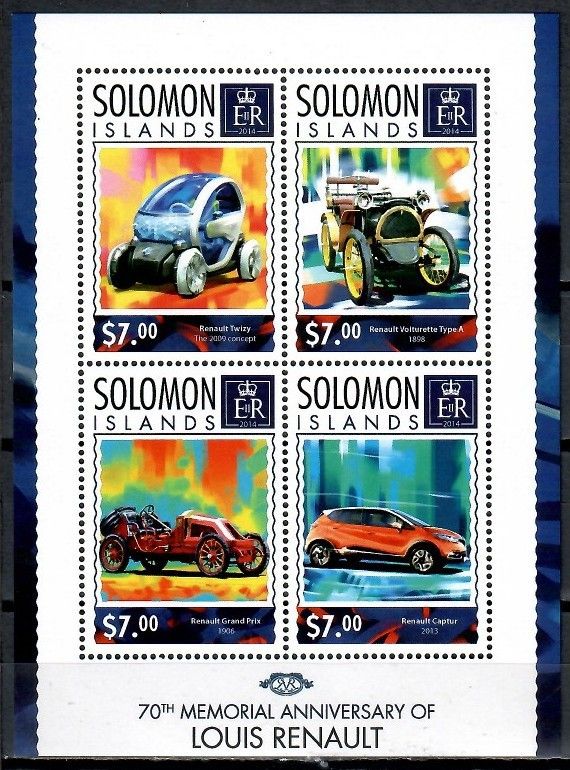 Znaczek Wyspy Salomona 2014 Mi ark 2542-2545 Czyste **
