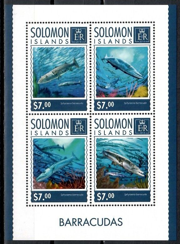 Znaczek Wyspy Salomona 2014 Mi ark 2697-2700 Czyste **