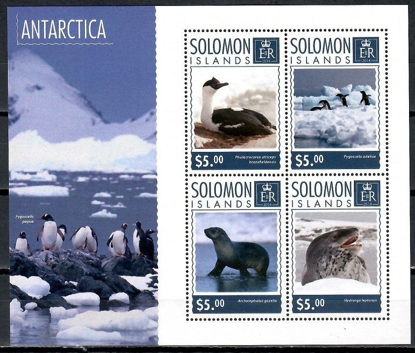 Znaczek Wyspy Salomona 2014 Mi ark 2937-2940 Czyste **