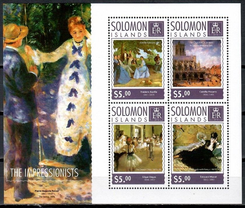 Znaczek Wyspy Salomona 2014 Mi ark 2977-2980 Czyste **