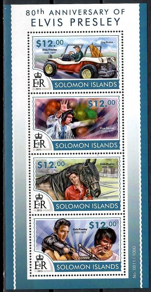 Znaczek Wyspy Salomona 2015 Mi ark 3272-3275 Czyste **