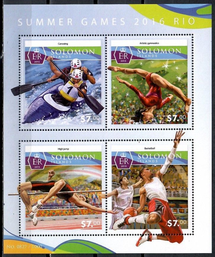 Znaczek Wyspy Salomona 2015 Mi ark 3471-3474 Czyste **