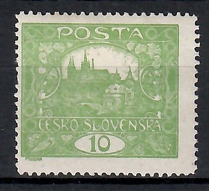 Znaczek Czechosłowacja 1919 Mi 25D Z podlepką *