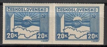 Znaczek Czechosłowacja 1945 Mi 414 Czyste **