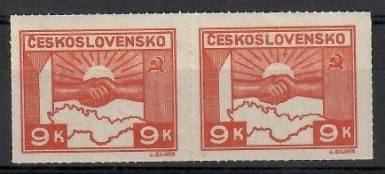 Znaczek Czechosłowacja 1945 Mi 412 Czyste **