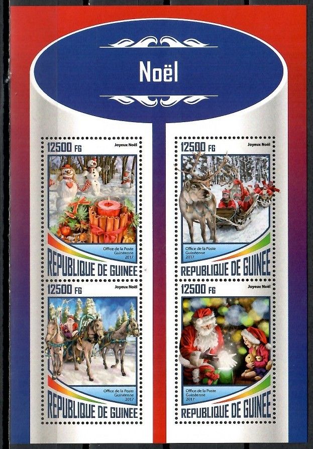 Znaczek Gwinea 2017 Mi ark 12770-12773 Czyste **