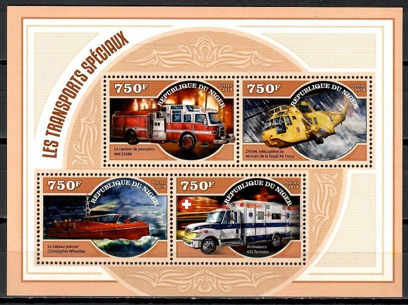 Znaczek Niger 2014 Mi ark 3229-3232 Czyste **