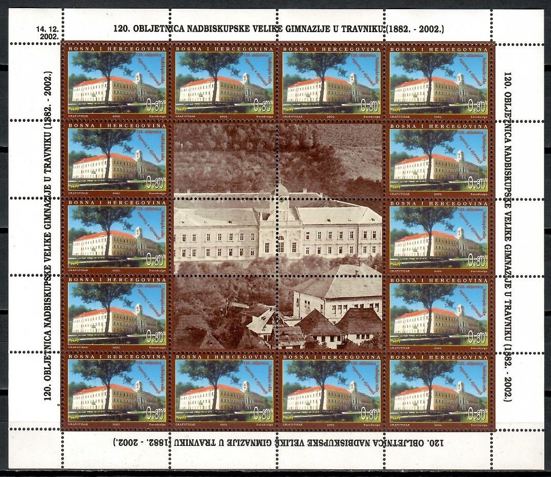 Znaczek Mostar 2002 Mi ark 103 Czyste **