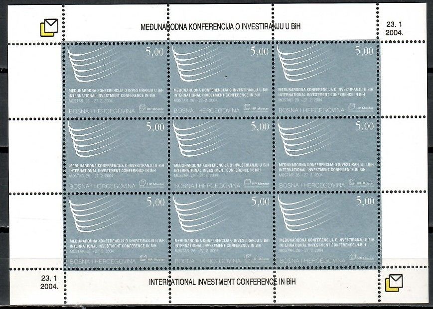 Znaczek Mostar 2004 Mi ark 123 Czyste **