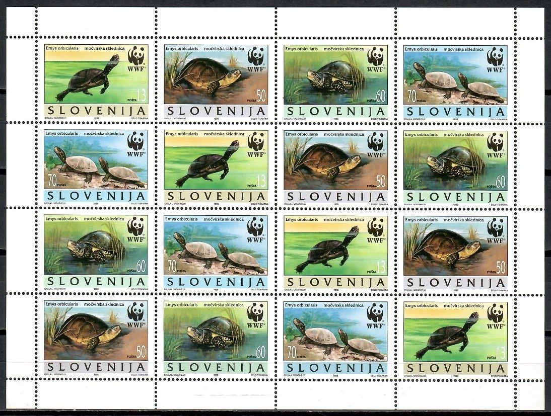 Znaczek Słowenia 1996 Mi ark 131-134 Czyste **