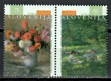 Znaczek Słowenia 1996 Mi 142-143 Czyste **