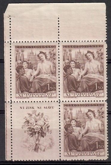 Znaczek Czechosłowacja 1948 Mi 532 Czyste **
