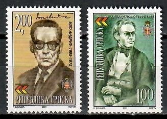Znaczek Republika Serbska 2001 Mi 220-221 Czyste **