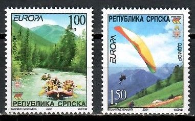 Znaczek Republika Serbska 2004 Mi 300-301 Czyste **