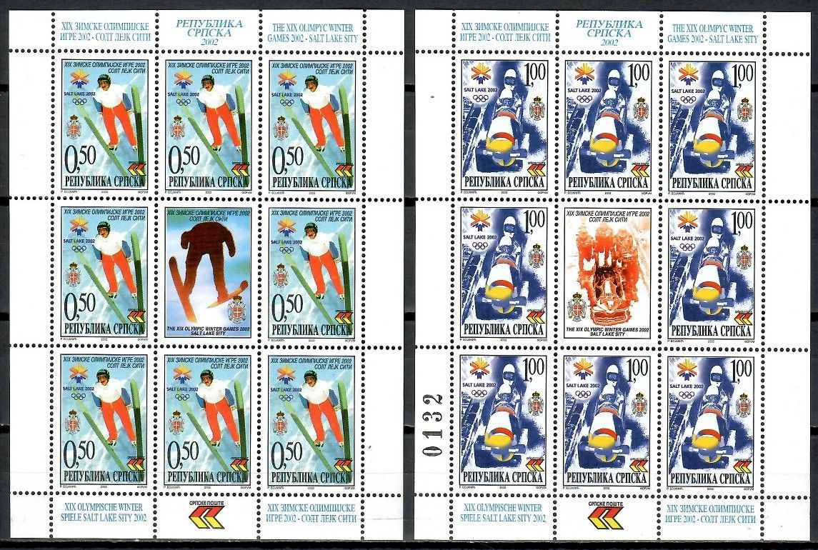 Znaczek Republika Serbska 2002 Mi ark 235-236 Czyste **