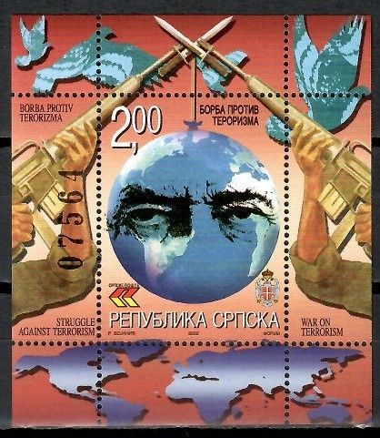 Znaczek Republika Serbska 2002 Mi bl 6 Czyste **