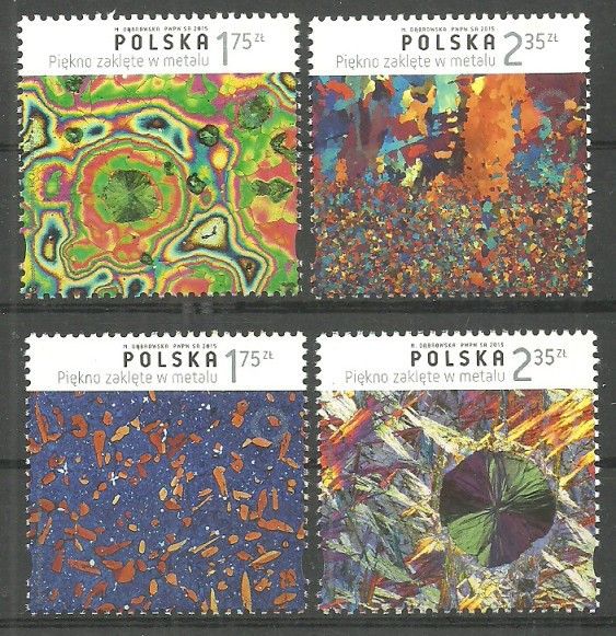 Polska 2015 Mi 4784-4787 Fi 4634-4637 Czyste **