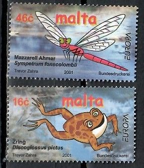 Znaczek Malta 2001 Mi 1170-1171 Czyste **
