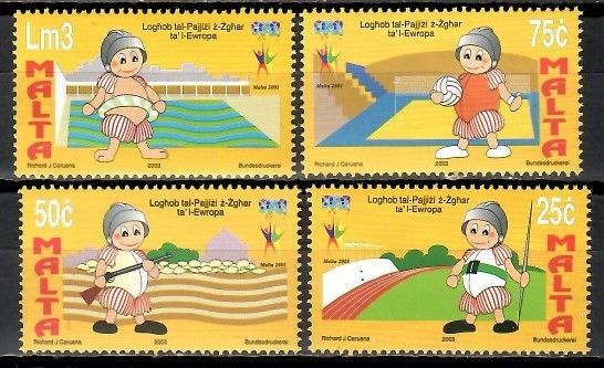 Znaczek Malta 2003 Mi 1276-1279 Czyste **