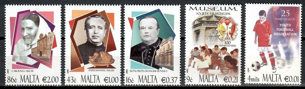 Znaczek Malta 2007 Mi 1550-1554 Czyste **