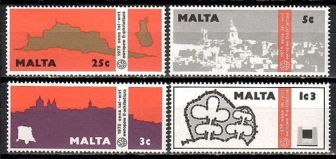 Znaczek Malta 1975 Mi 514-517 Czyste **
