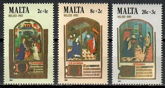 Znaczek Malta 1983 Mi 687-689 Czyste **