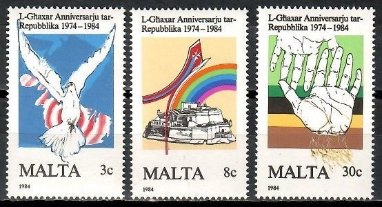 Znaczek Malta 1984 Mi 716-718 Czyste **