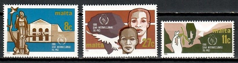 Znaczek Malta 1986 Mi 743-745 Czyste **