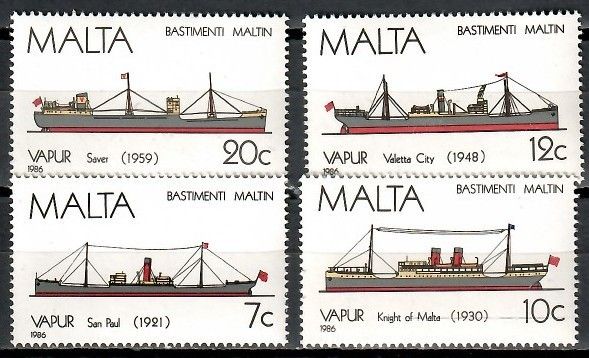 Znaczek Malta 1986 Mi 758-761 Czyste **