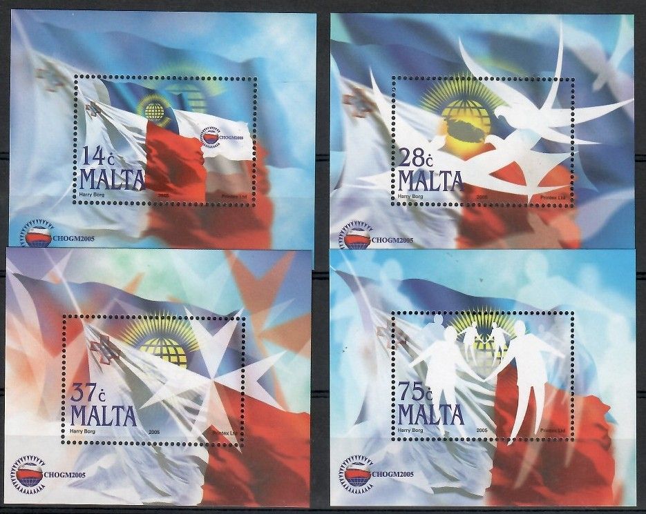 Znaczek Malta 2005 Mi bl 28-31 Czyste **
