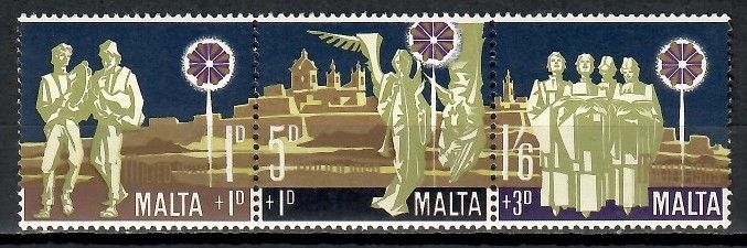 Znaczek Malta 1969 Mi 398-400 Czyste **