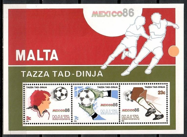 Znaczek Malta 1986 Mi bl 9 Czyste **