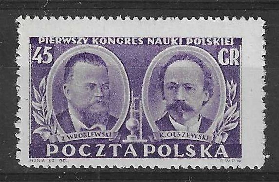 Znaczek Polska 1951 Mi 696 Fi 558 Z podlepką *