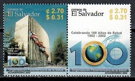Znaczek Salwador 2002 Mi 2290-2291 Czyste **