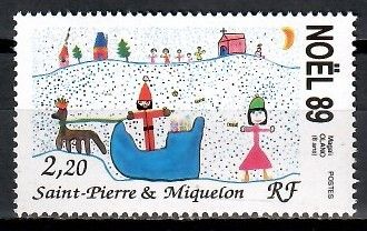 Znaczek Saint Pierre i Miquelon 1989 Mi 585 Czyste **