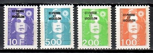 Znaczek Saint Pierre i Miquelon 1990 Mi 597-600 Czyste **