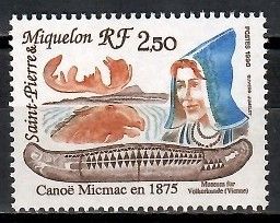 Znaczek Saint Pierre i Miquelon 1990 Mi 601 Czyste **
