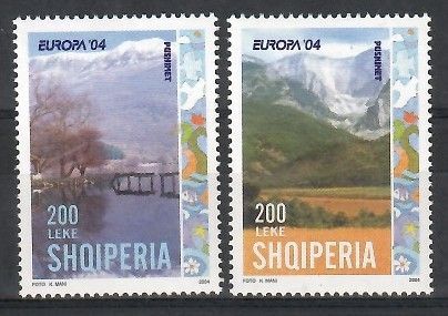 Znaczek Albania 2004 Mi 2966-2967A Czyste **
