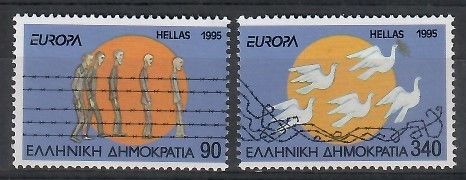 Znaczek Grecja 1995 Mi 1874-1875A Czyste **