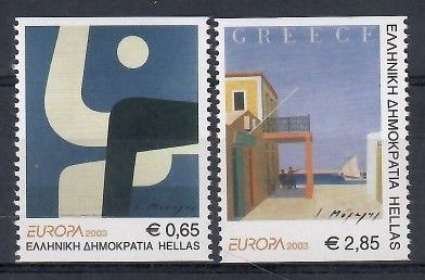 Znaczek Grecja 2003 Mi 2150-2151C Czyste **