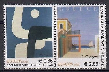 Znaczek Grecja 2003 Mi 2150-2151A Czyste **