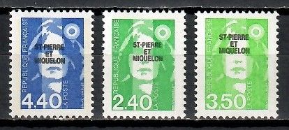 Znaczek Saint Pierre i Miquelon 1993 Mi 665-667 Czyste **
