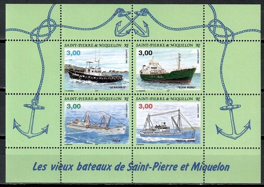 Znaczek Saint Pierre i Miquelon 1996 Mi bl 4 Czyste **