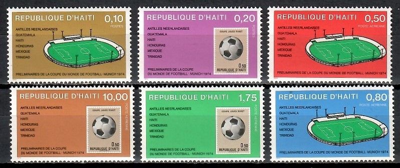 Znaczek Haiti 1973 Mi 1243-1248 Czyste **