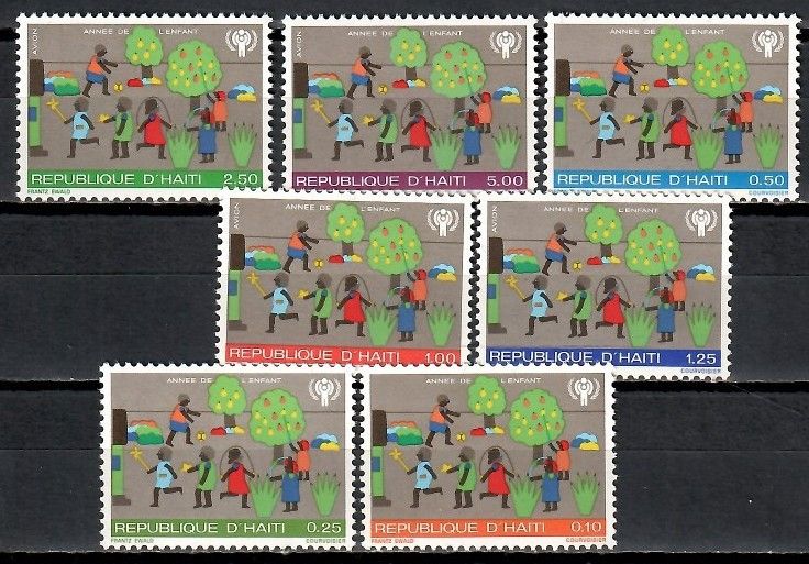 Znaczek Haiti 1979 Mi 1348-1354 Czyste **