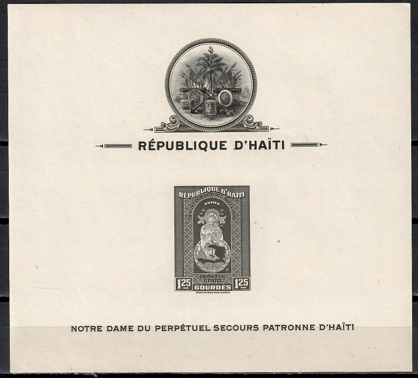 Znaczek Haiti 1942 Mi bl 3B Czyste **
