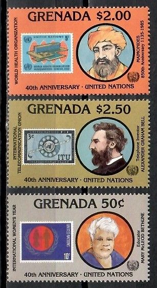 Znaczek Grenada 1985 Mi 1434-1436 Czyste **